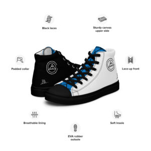 Men’s high top canvas shoes BLACK