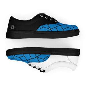Men’s lace-up canvas shoes BLACK